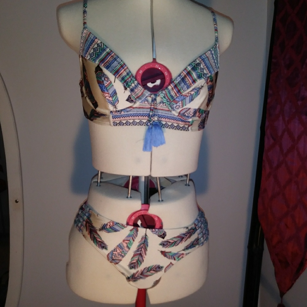 No Boundaries Feather Bikini